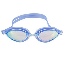 Swimming Goggles - Anti Leak Mirrored Lenses With UV Protection - Ear Plugs & Case Included - One Size Fits All - By Splaqua