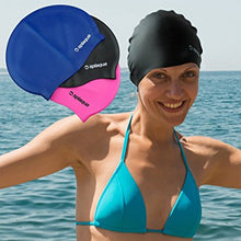 Splaqua Silicone Solid Bathing Swim Cap - BEST QUALITY, COMFORT AND STYLE