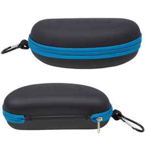 Waterproof Sunglasses and Eyeglasses Case - Durable, Hard EVA Zippered Glasses Holder with Back Pack Clip - by Splaqua