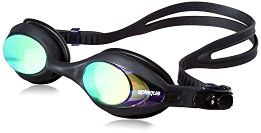 corrective swim goggles Prescription Swim Goggles with Mirror Lens, Silicone Swimming Gear wit – splaqua.com