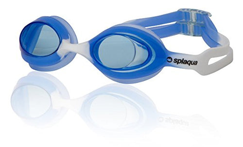 Swimming Goggles for Kids with UV Protection & Anti-Fog Lenses Includes Ear Plugs & Durable Holder - By Splaqua