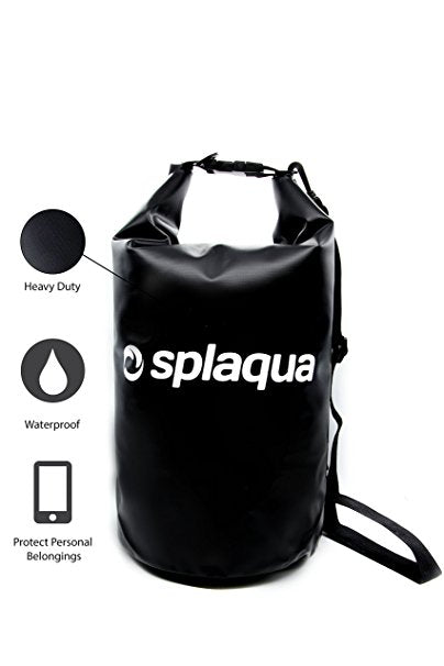 Waterproof Dry Bag for Boating, Water Sports and Hiking - Compression Sack Protects Equipment and Gear - by Splaqua