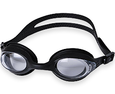 Splaqua Tinted Prescription Swimming Goggles (Black, 1.5-10)